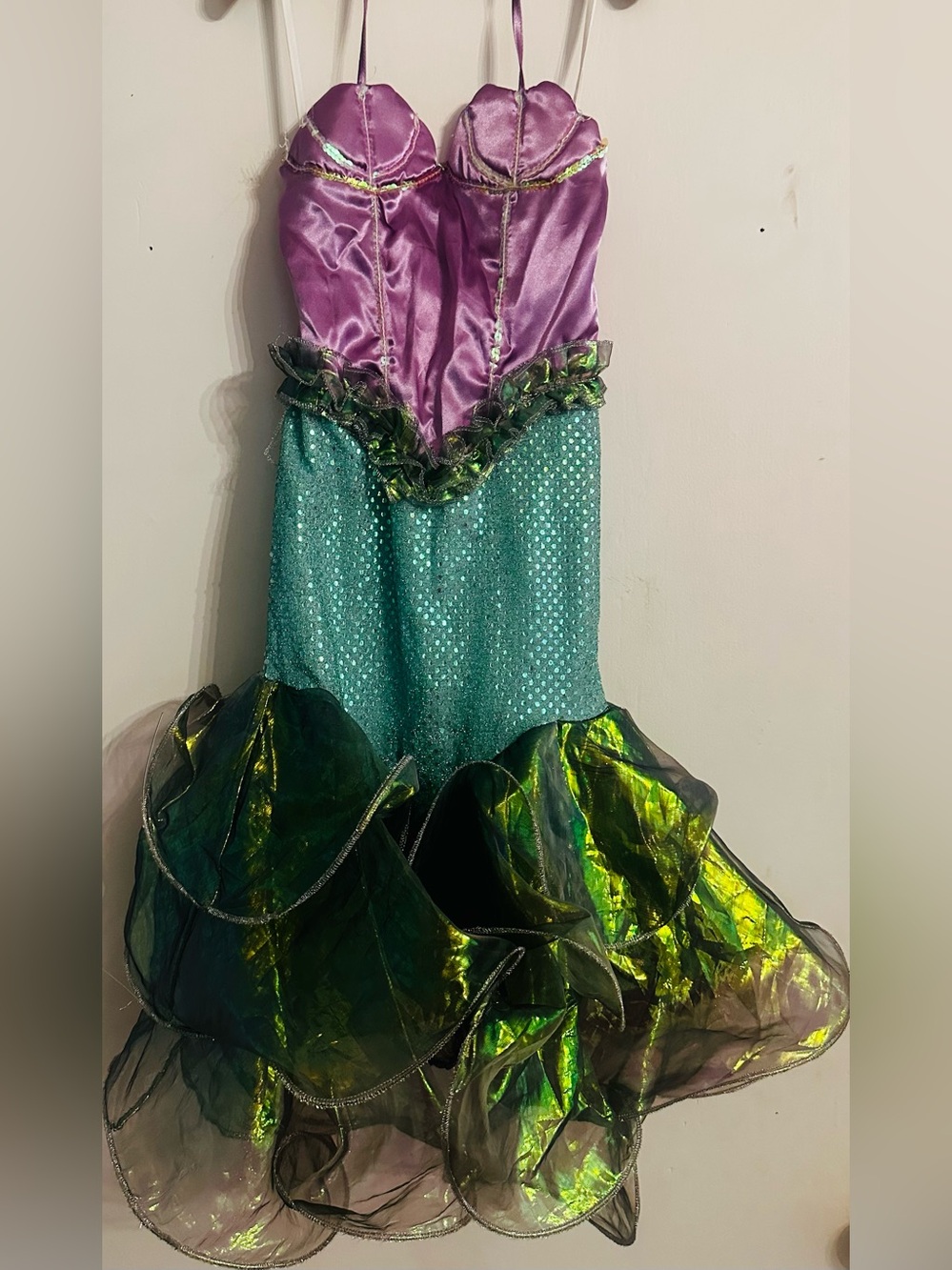 Kids Purple and Teal Mermaid Costume Dress - Brand